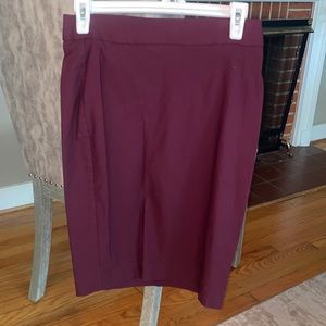 Maroon stretch pencil skirt, only worn once